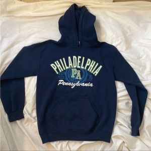Navy Blue Unisex Philadelphia Hoodie